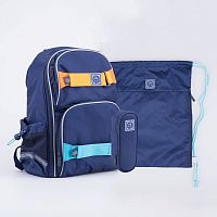 02704294-42 Школьный набор Полукаркасный рюкзак, Мешок для сменной обуви, Пенал, цветной выс. 38 см.